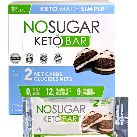 No Sugar Keto Bar - Cookies and Cream 480g